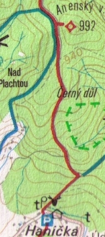 Hanika na mapie z roku 1993