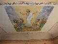 Skrzynka (koci) - Wniebowstpienie, ktremu przyglda si 11 apostow (w tym w. Bartomiej) fresk na suficie