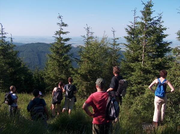 Podziwiamy widok na pnoc