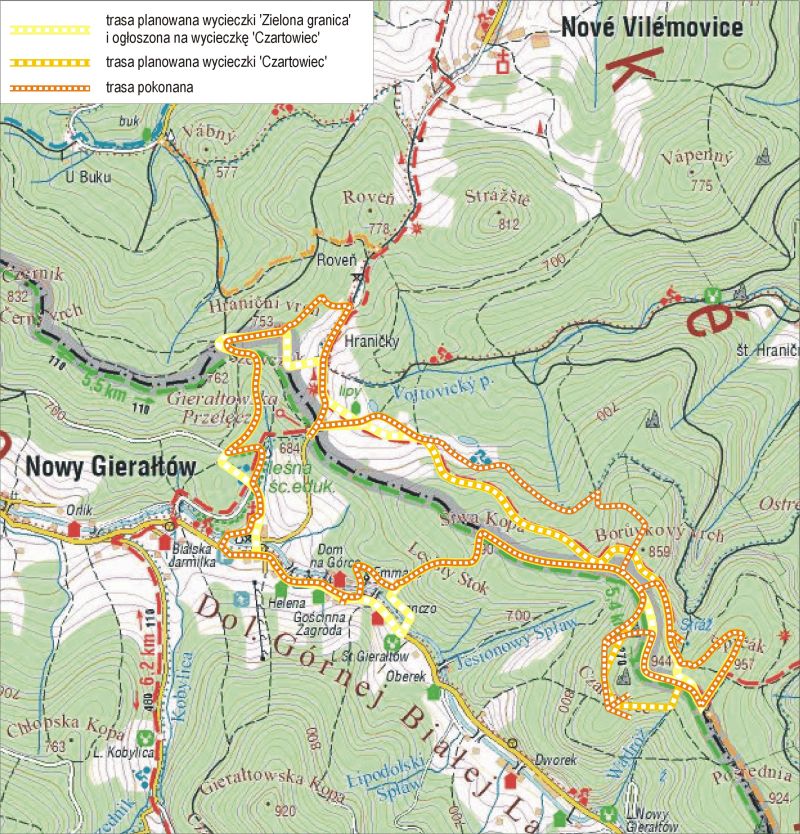 Czartowiec - trasa wycieczki