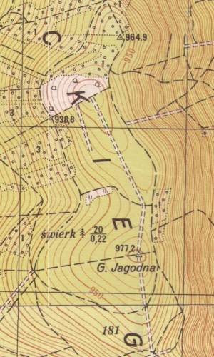 Sztab Generalny Wojska Polskiego 1957-1958 – mapa topograficzna 1:25000 arkusze M-33-70-A-a Stara Bystrzyca i M-33-70-A-c Poręba