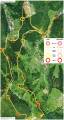 Mapa planowanej trasy wycieczki 'Gdzie budzi si rosomak?' (Ortofotomapa z roku 2006 copyright CENIA 2010 a podkladov leteck snmky poskytl GEODIS Brno