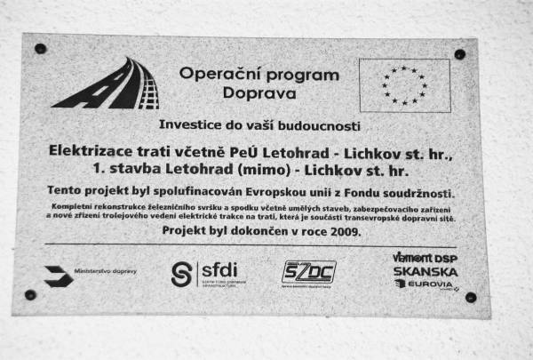 stacja Lichkov - elektryfikacja linii kolejowej Letohrad - Lichkov granica pastwa