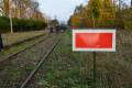 Trzebieszowice - stacja kolejowa - 50 metrw za t tablic jest koniec szlaku kolejowego (prdko szlakowa dla wszystkich rodzajw pocigw wynosi zero), dalej moemy legalnie i w miar bezpiecznie maszerowa.