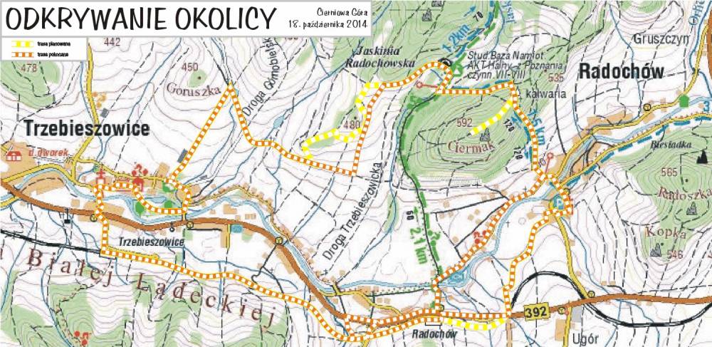 Cierniowa Gra - trasa wycieczki