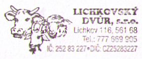Sad - pieczątki z wycieczki: Farma Lichkovský Dvůr