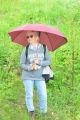 Wambierzyce - Synaj - Prawidłowe użycie parasola - zgodnie z nazwą: do ochrony przed słońcem.