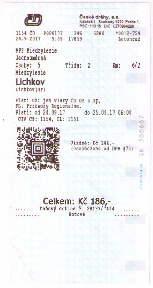 Ciechocinek - bilet kolejowy - 3.