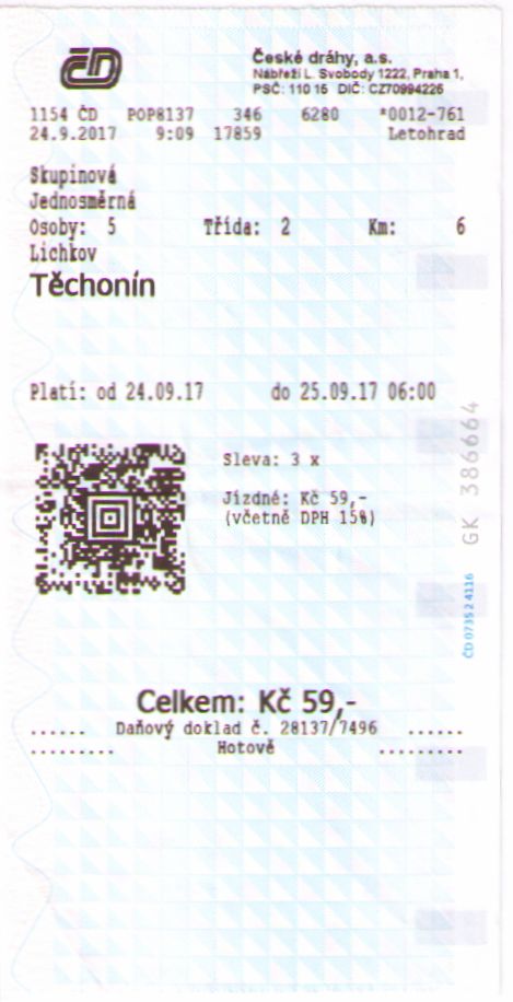 Ciechocinek - bilet kolejowy - 5.