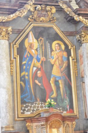 święci Marcin i Jerzy jak malowani