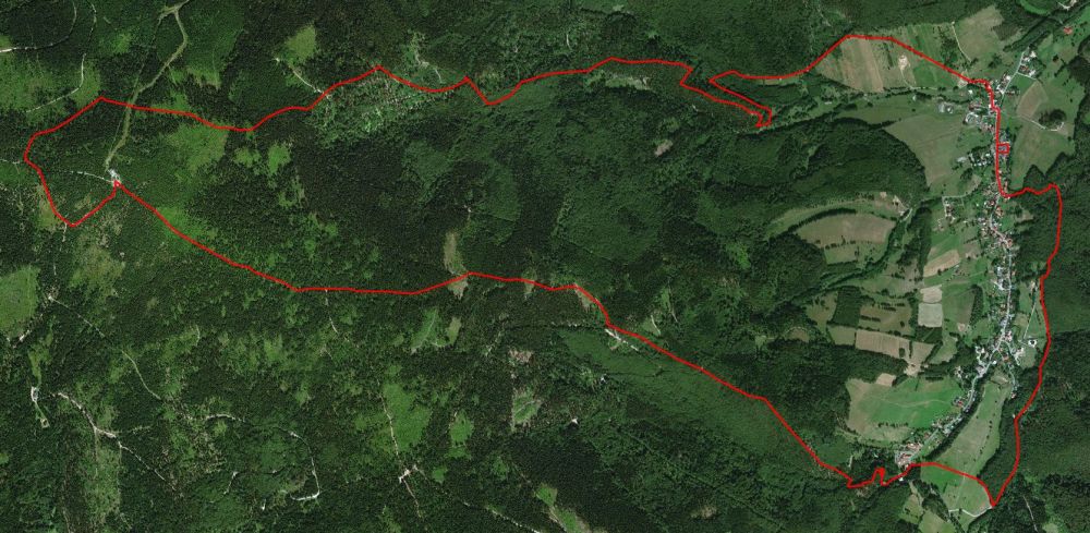Mapa planowanej trasy wycieczki 'Ko-Swka'