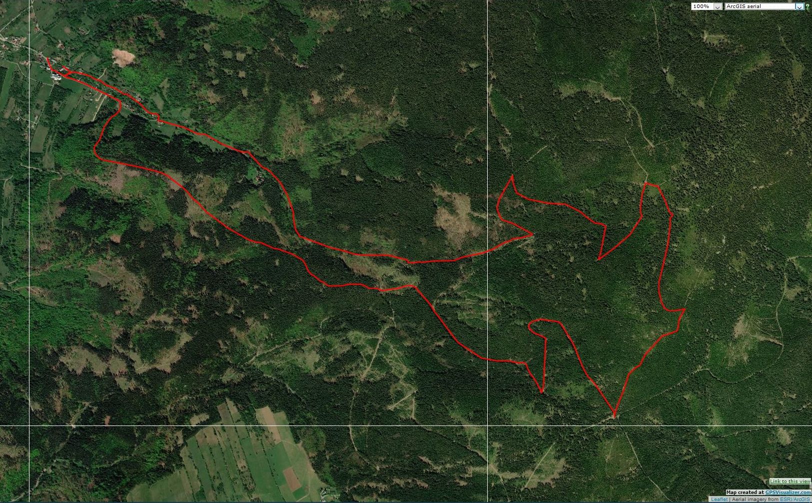 CS/D=PL - trasa planowana (ArcGIS aerial)