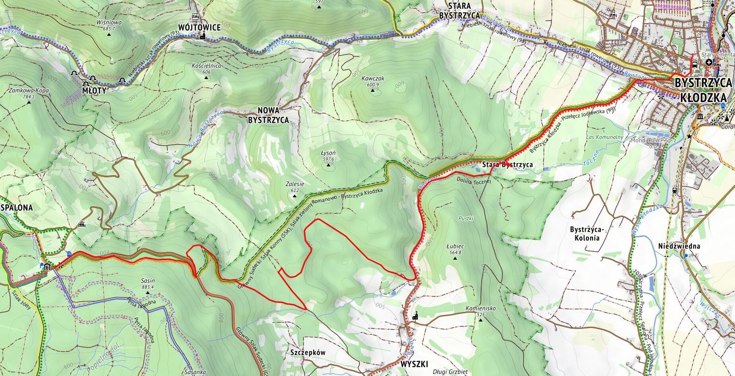 Autostrad do Pustek - trasa planowana (Freemap.sk)